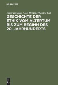 Cover: 9783486484229 | Geschichte der Ethik vom Altertum bis zum Beginn des 20. Jahrhunderts