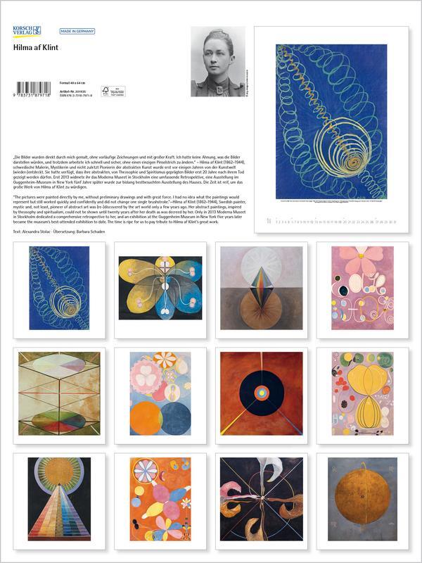 Bild: 9783731879718 | Hilma af Klint 2025 | Korsch Verlag | Kalender | 14 S. | Deutsch