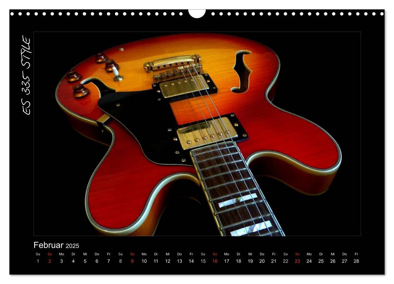 Bild: 9783435752485 | ROCKGITARREN in Szene gesetzt (Wandkalender 2025 DIN A3 quer),...