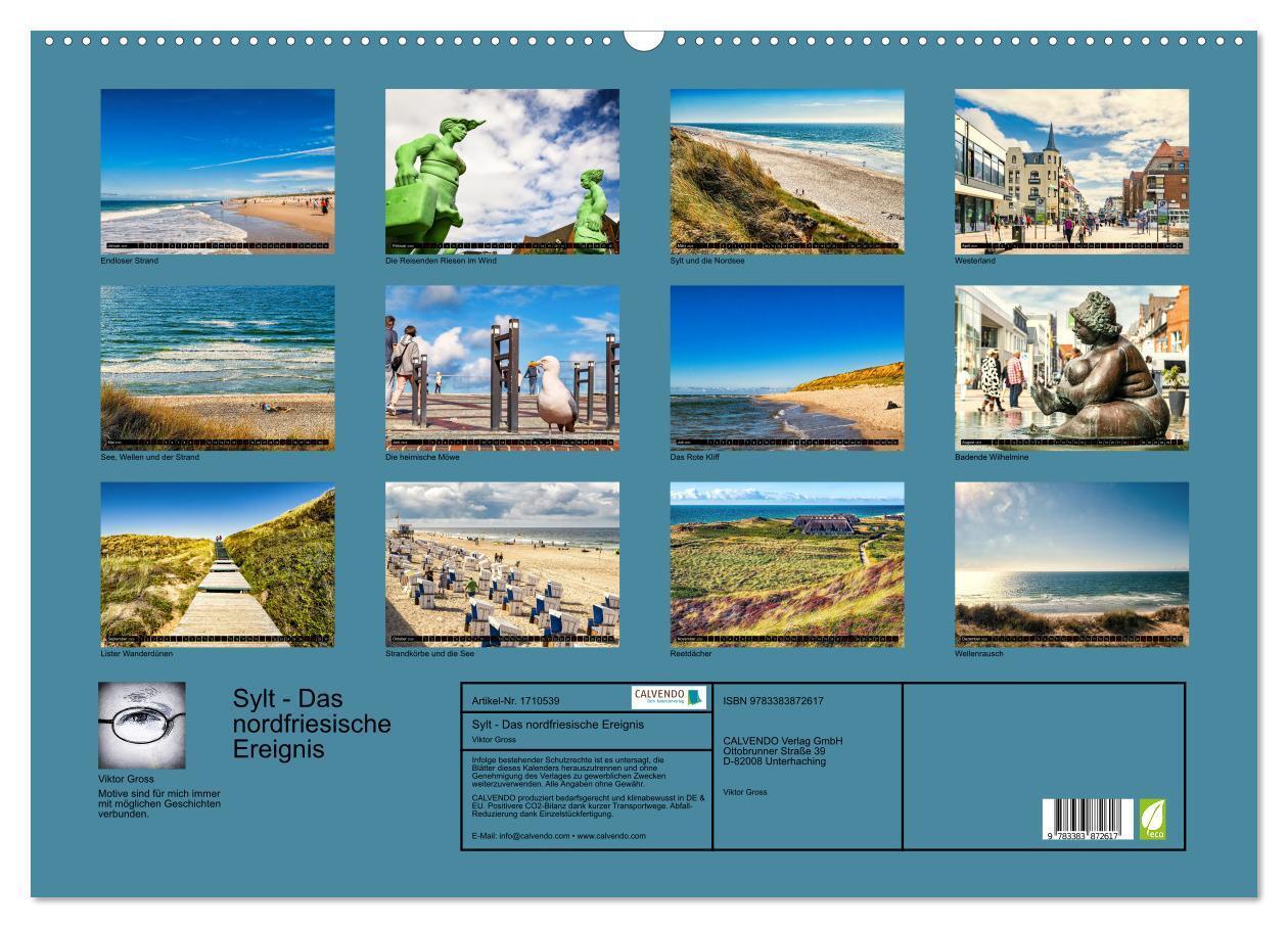 Bild: 9783383872617 | Sylt - Das nordfriesische Ereignis (Wandkalender 2025 DIN A2 quer),...