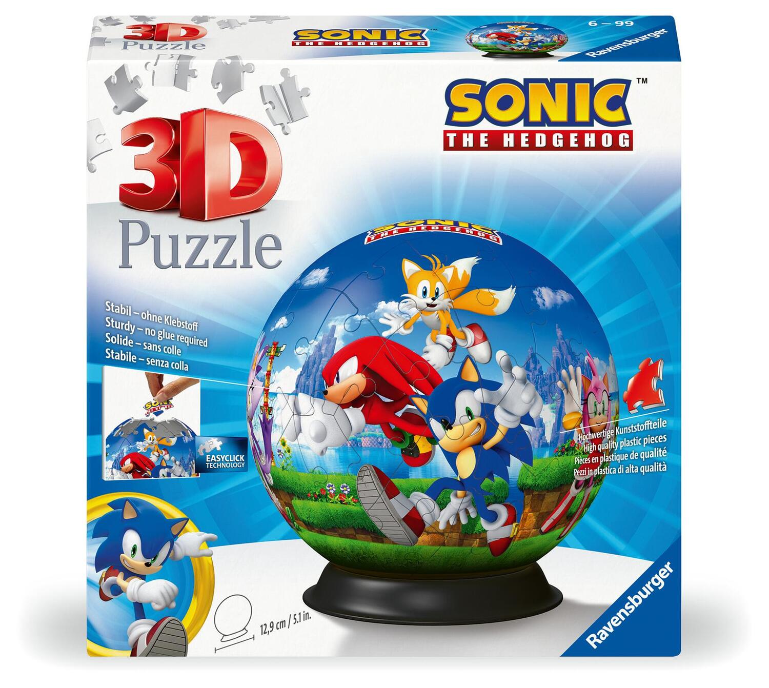 Cover: 4005556115921 | Ravensburger 3D Puzzle 11592 - Puzzle-Ball Sonic - Puzzle-Ball für...