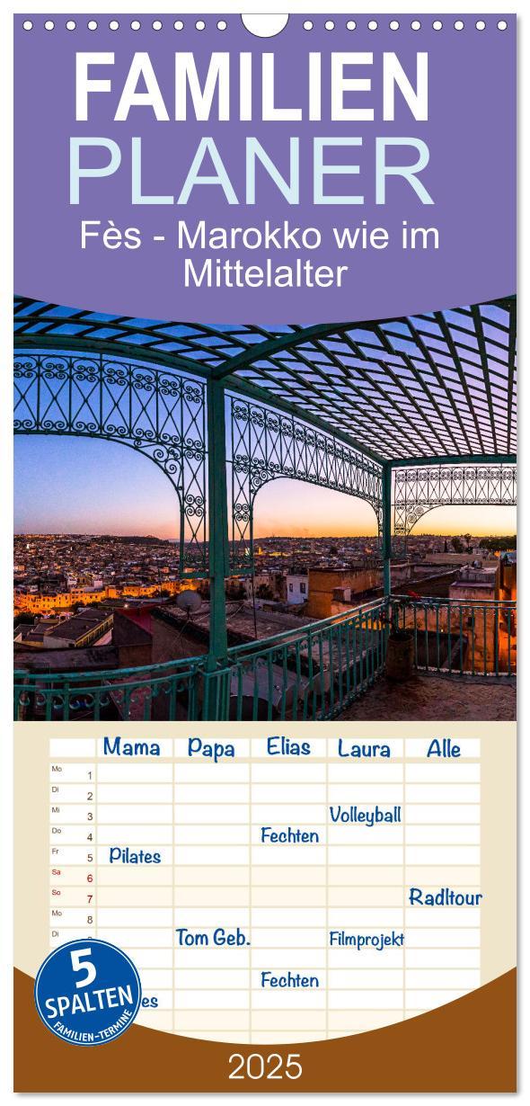Cover: 9783457101469 | Familienplaner 2025 - Fès - Marokko wie im Mittelalter mit 5...