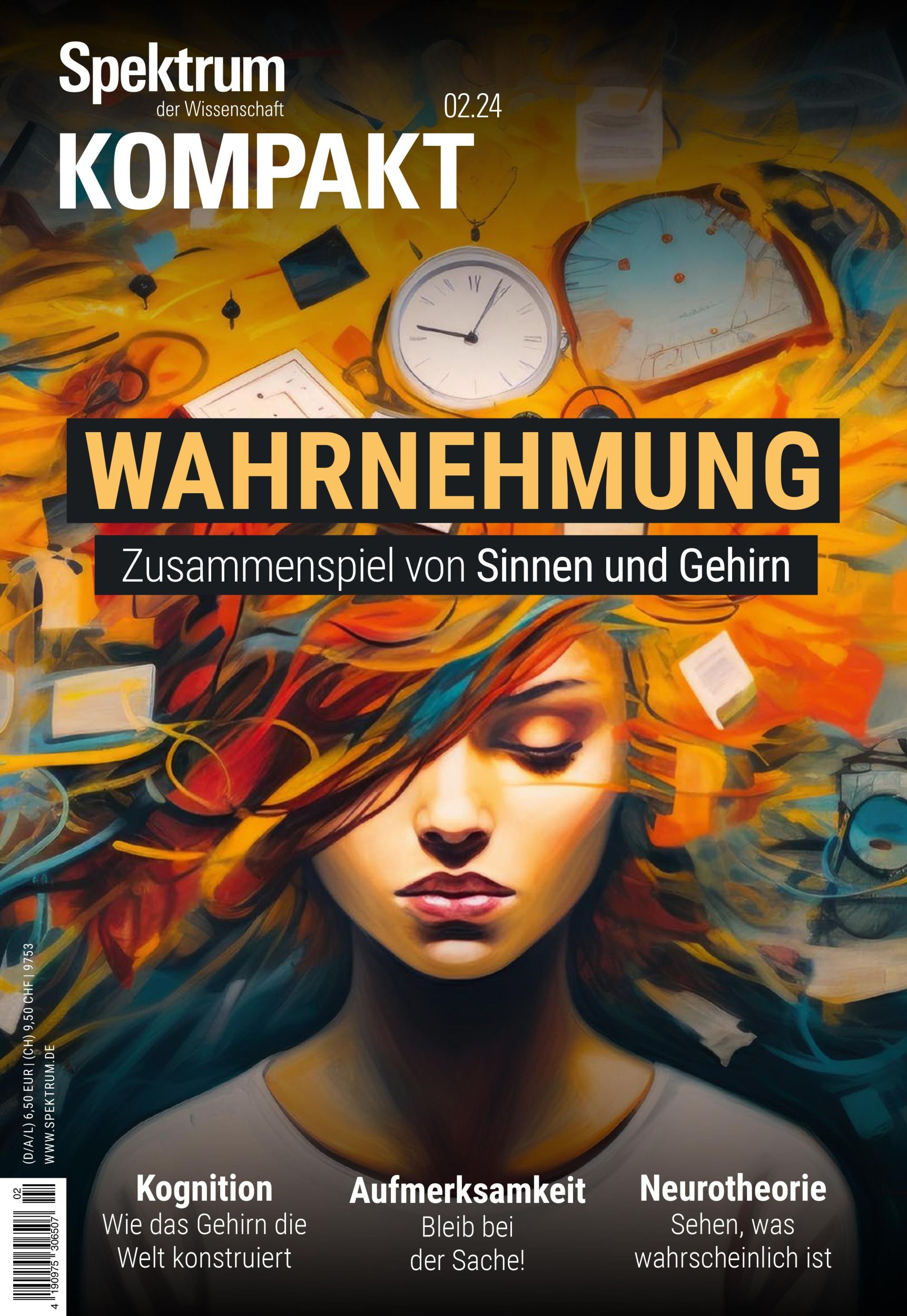 Cover: 9783958928466 | Spektrum Kompakt 2/2024 - Wahrnehmung | Verlagsgesellschaft | Buch