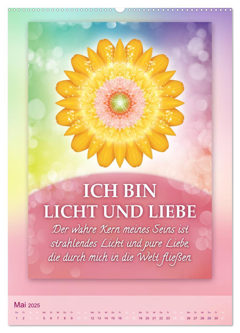 Bild: 9783435997695 | ICH BIN Licht und Liebe - Kalender (Wandkalender 2025 DIN A2 hoch),...