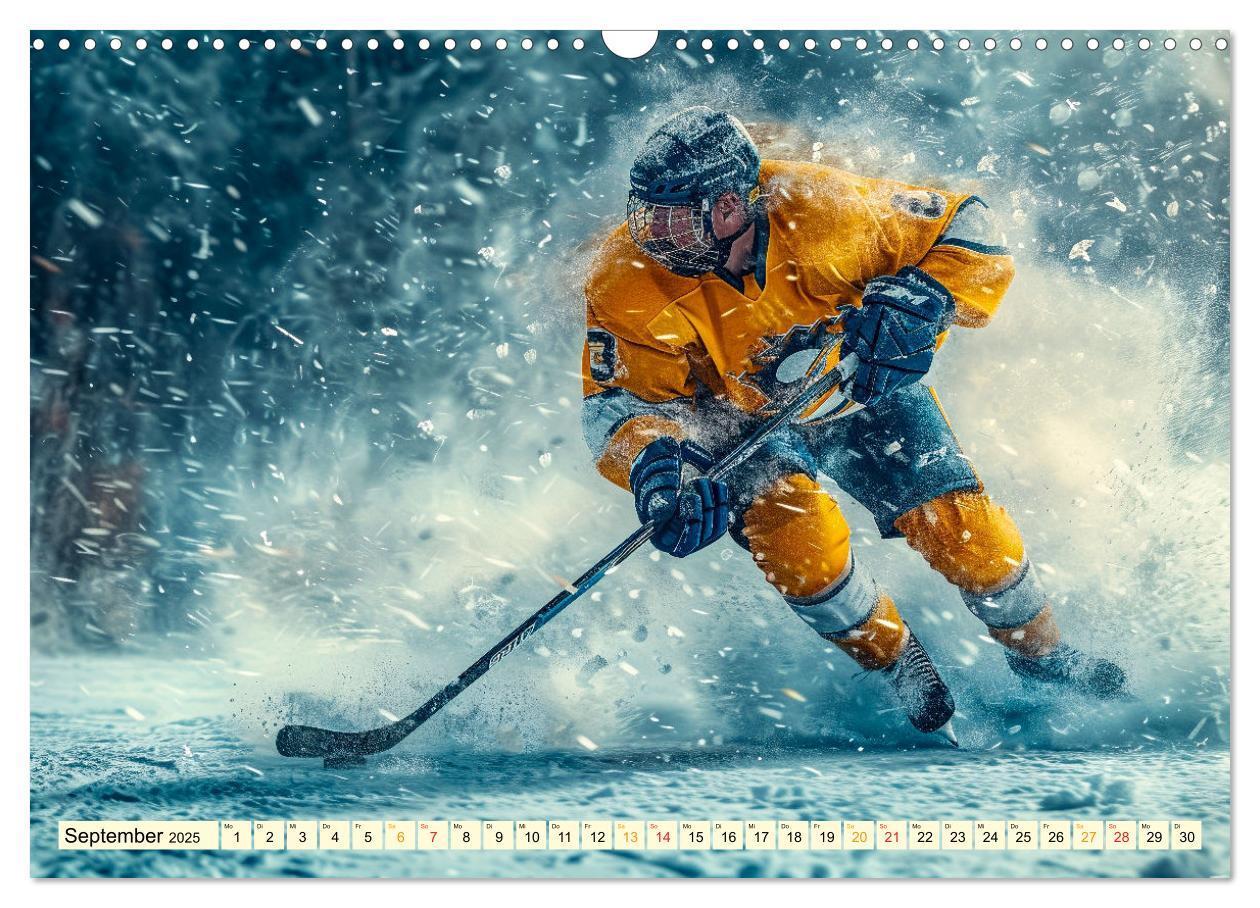 Bild: 9783383776939 | Eishockey - tolle Momente (Wandkalender 2025 DIN A3 quer), CALVENDO...