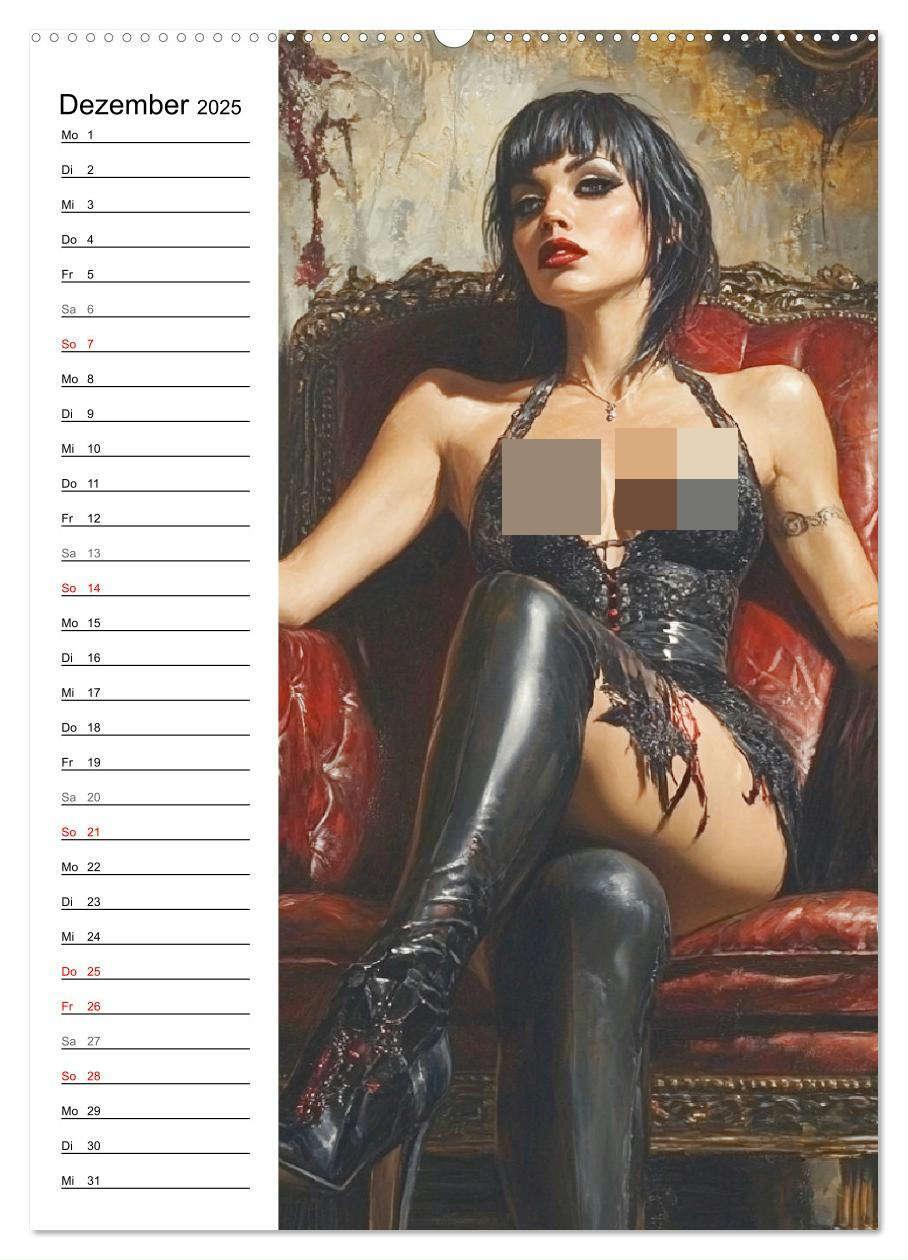 Bild: 9783457207185 | Sinnliche Kunst. Erotische Frauen Paintings (Wandkalender 2025 DIN...