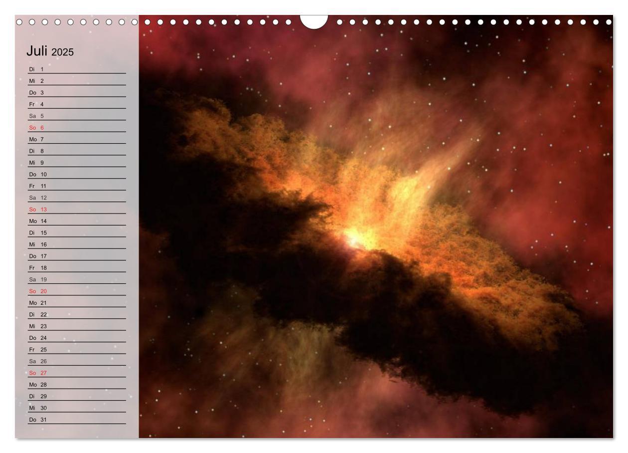 Bild: 9783435483563 | Der Weltraum. Spektakuläre Gasnebel und Galaxien (Wandkalender 2025...