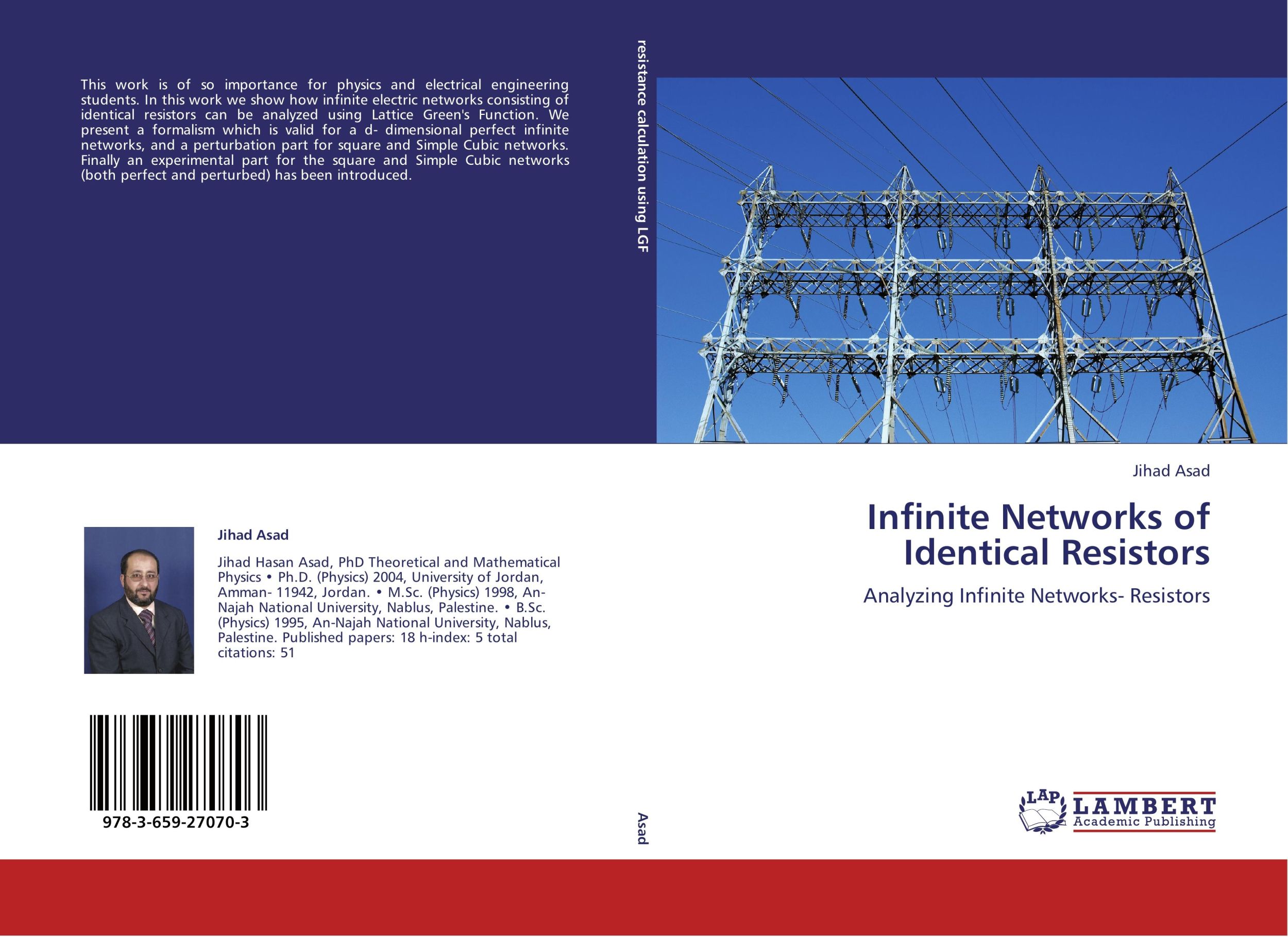 Cover: 9783659270703 | Infinite Networks of Identical Resistors | Jihad Asad | Taschenbuch