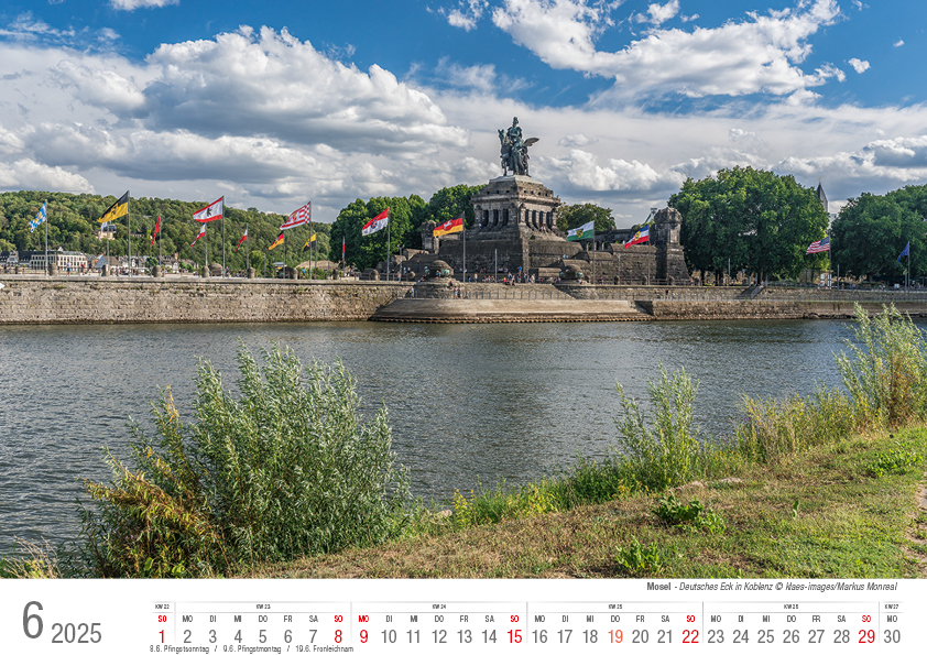 Bild: 9783965352117 | Mosel von Trier bis Koblenz 2025 Bildkalender A4 quer, spiralgebunden