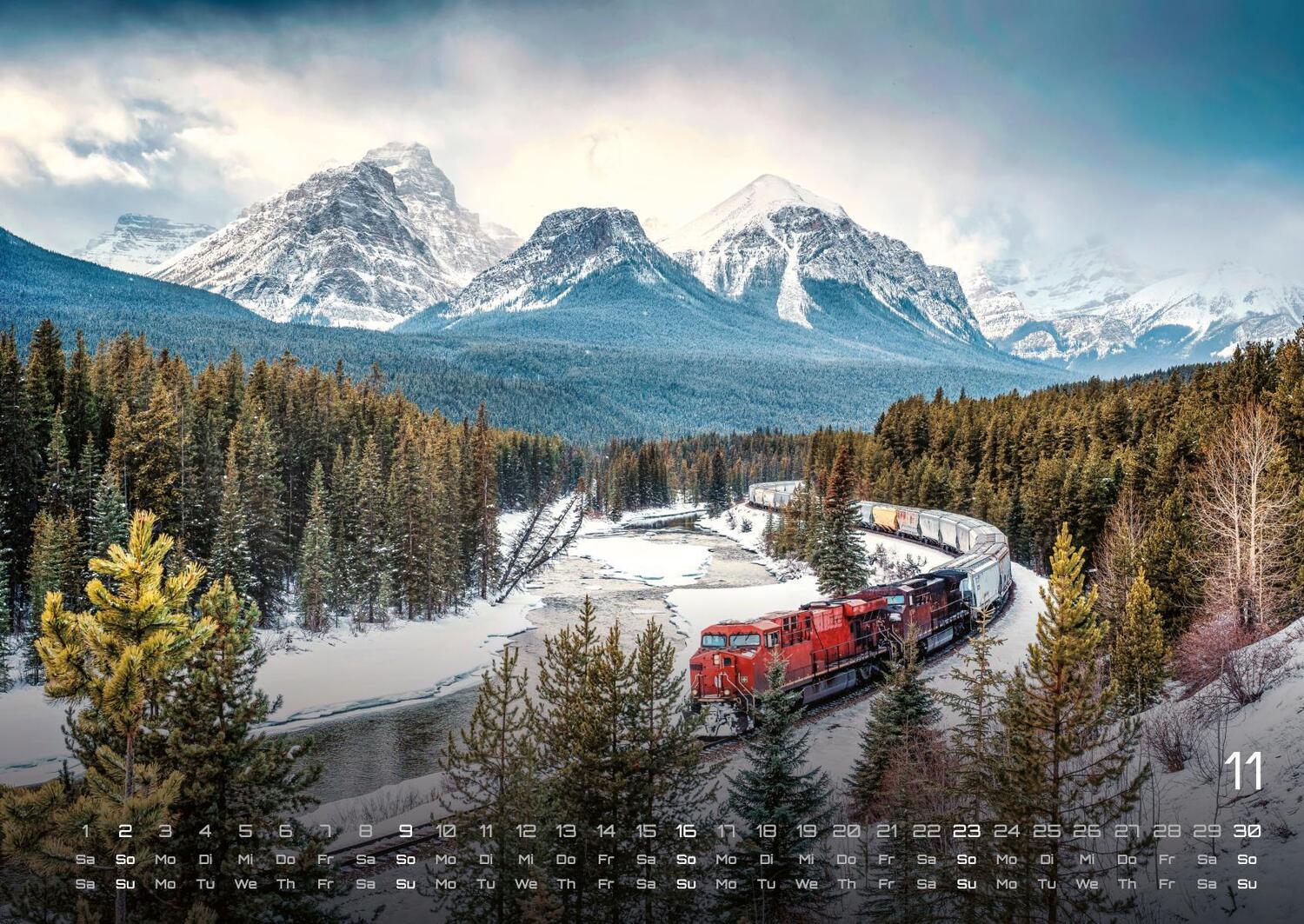 Bild: 9783986734497 | Eisenbahn - faszinierende Bahnwelt - 2025 - Kalender DIN A2 | de