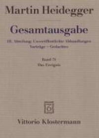 Cover: 9783465036418 | Gesamtausgabe 71. Das Ereignis | Martin Heidegger | Buch | Deutsch