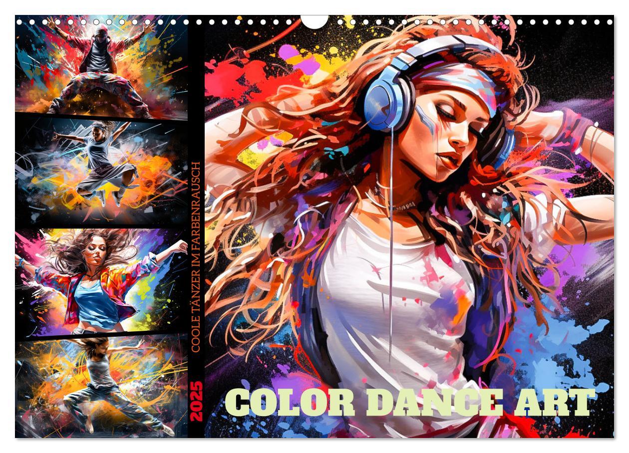 Cover: 9783383877179 | Color Dance Art (Wandkalender 2025 DIN A3 quer), CALVENDO...