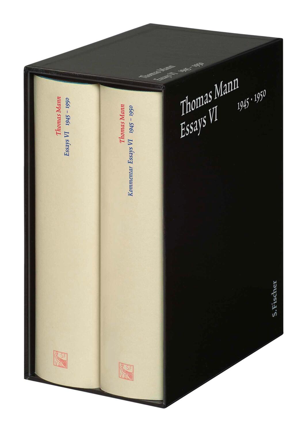 Cover: 9783100483669 | Essays VI 1945-1950 | Text und Kommentar | Thomas Mann | Buch | 2009