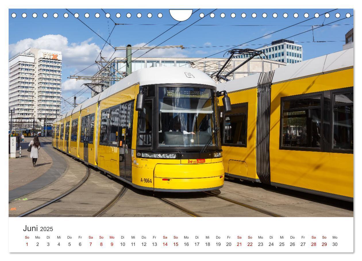 Bild: 9783435044856 | Trams und Straßenbahnen (Wandkalender 2025 DIN A4 quer), CALVENDO...