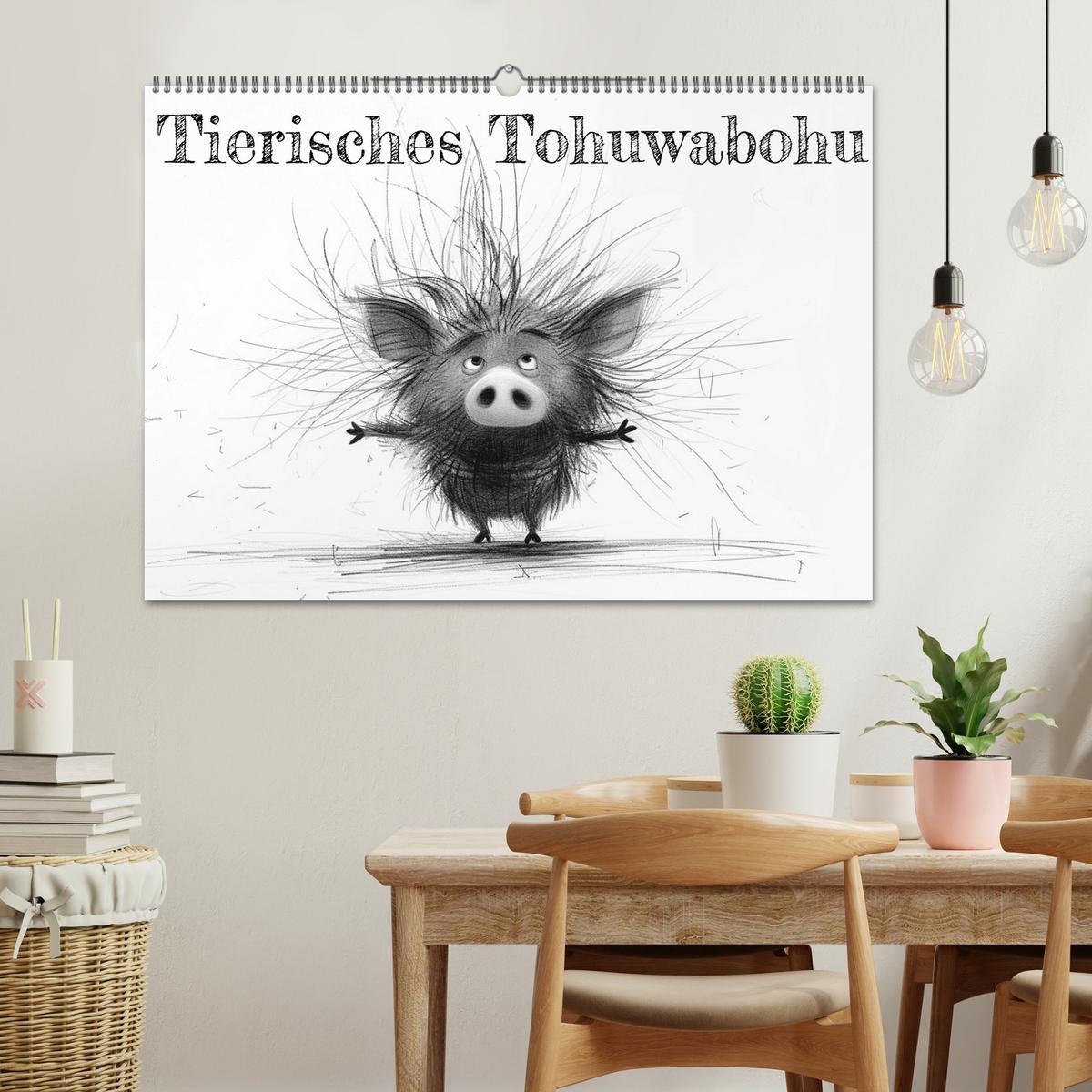 Bild: 9783457186404 | Tierisches Tohuwabohu (Wandkalender 2025 DIN A2 quer), CALVENDO...