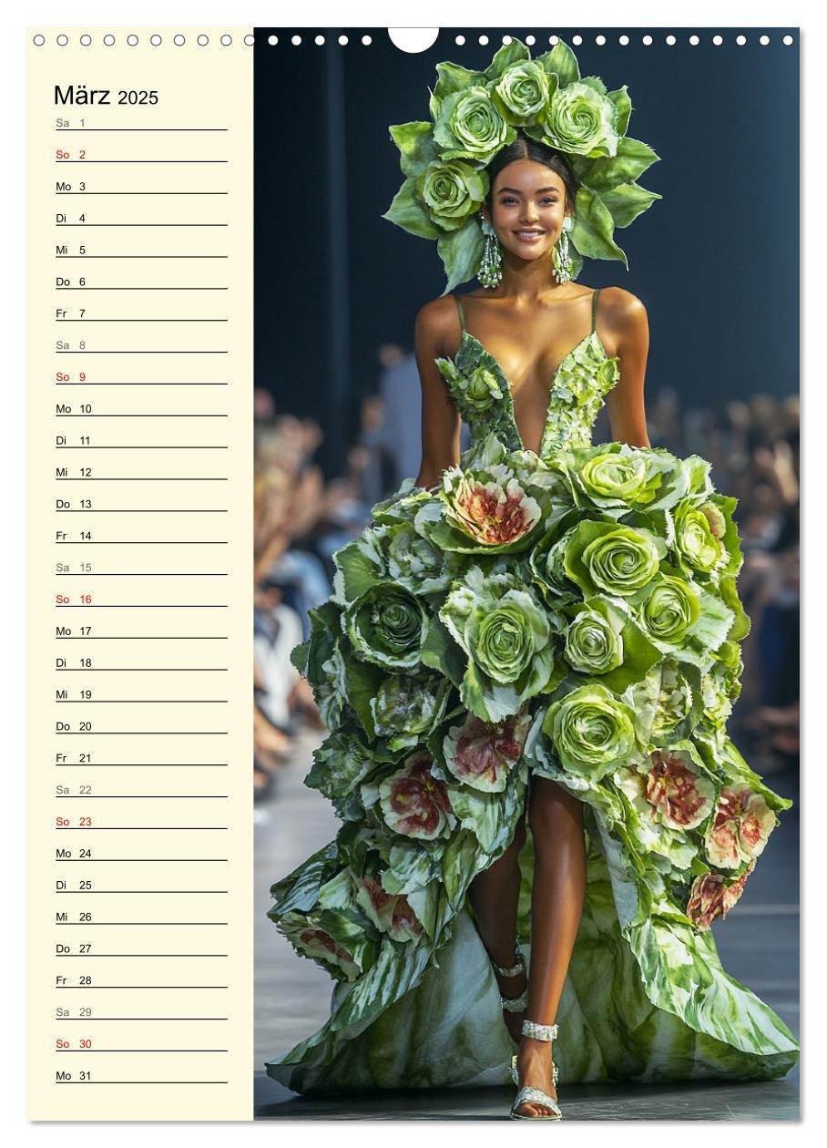 Bild: 9783457226490 | Blütenzauber. High Fashion auf dem Catwalk (Wandkalender 2025 DIN...