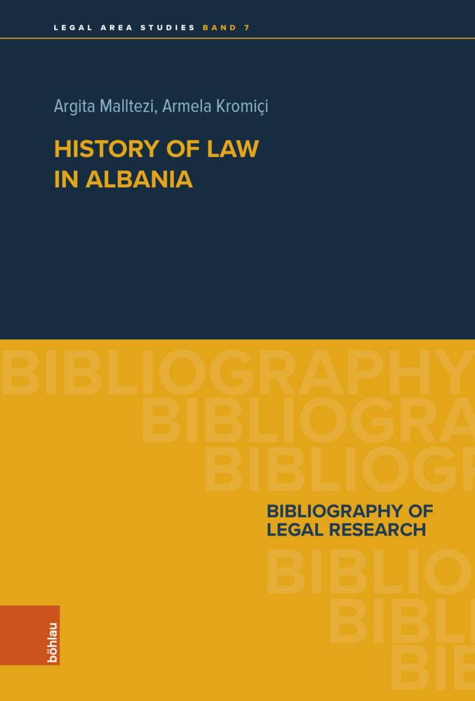 Cover: 9783205220084 | History of Law in Albania | Bibliography of Legal Research | Buch