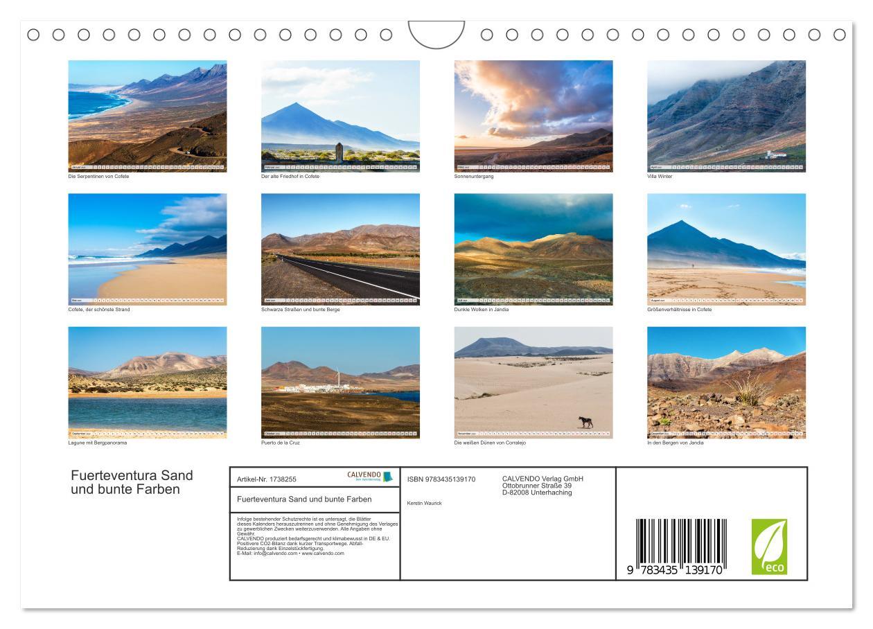 Bild: 9783435139170 | Fuerteventura Sand und bunte Farben (Wandkalender 2025 DIN A4...