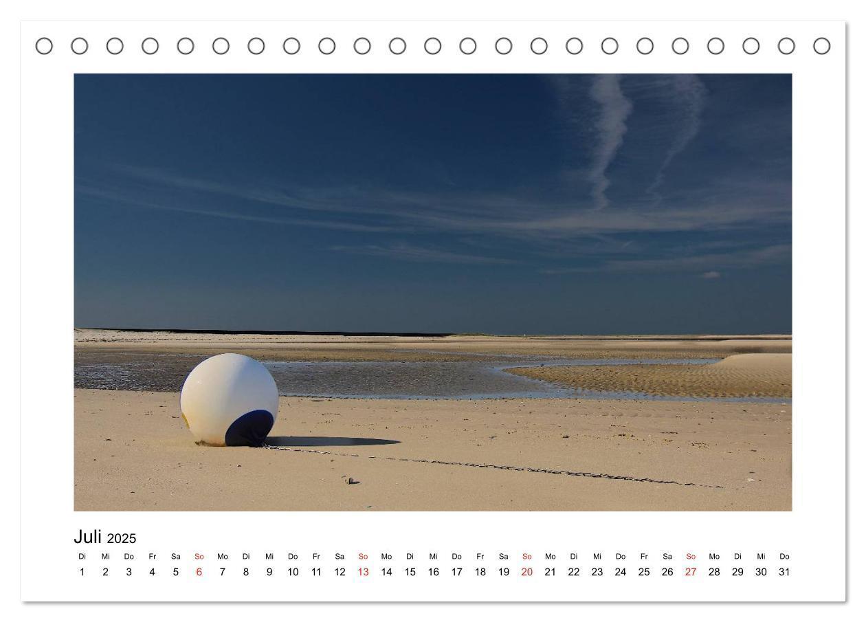 Bild: 9783435616480 | Sylt - Tage am Meer (Tischkalender 2025 DIN A5 quer), CALVENDO...