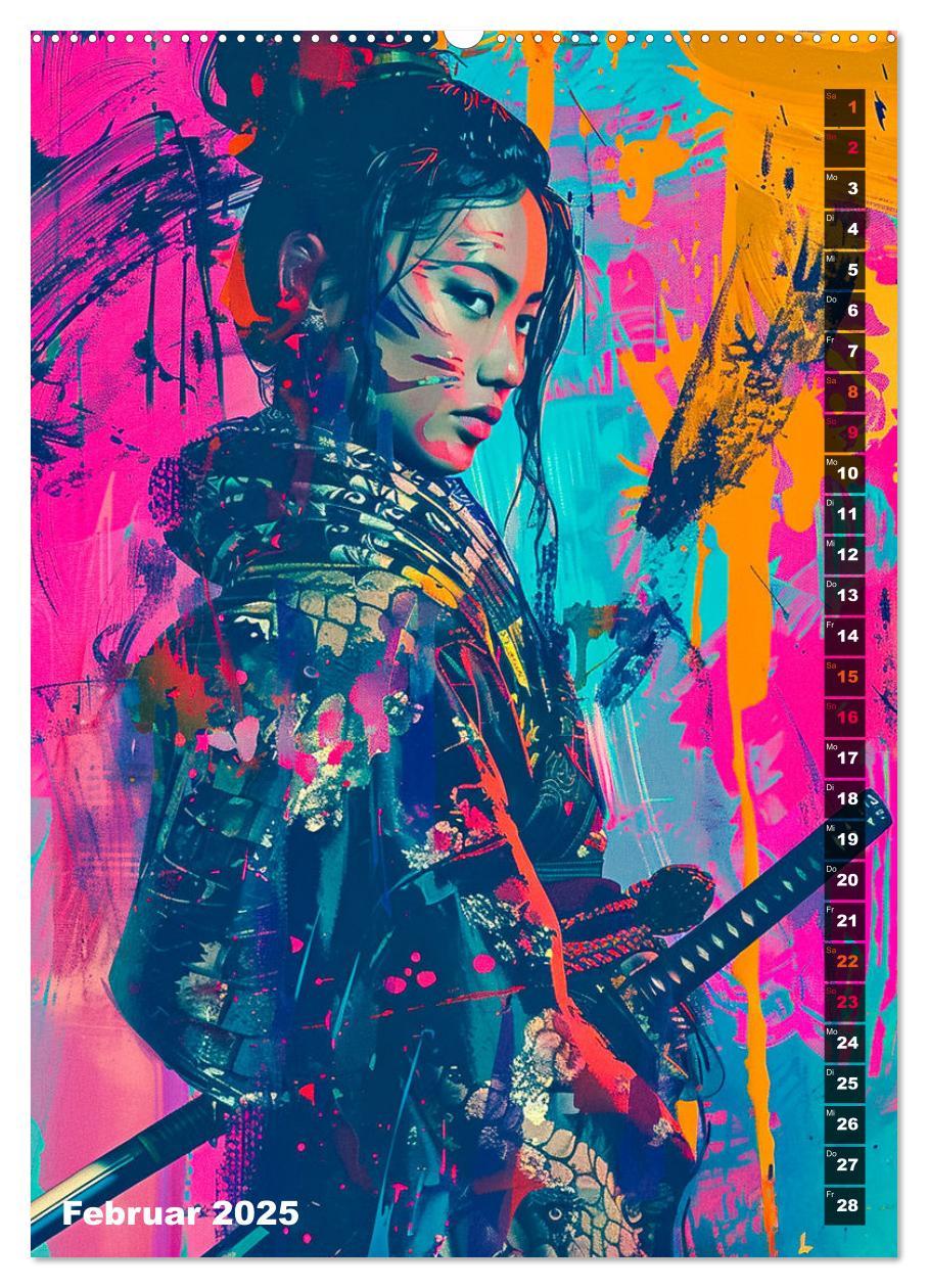 Bild: 9783383810428 | Samurai - Onna Bugeisha (Wandkalender 2025 DIN A2 hoch), CALVENDO...