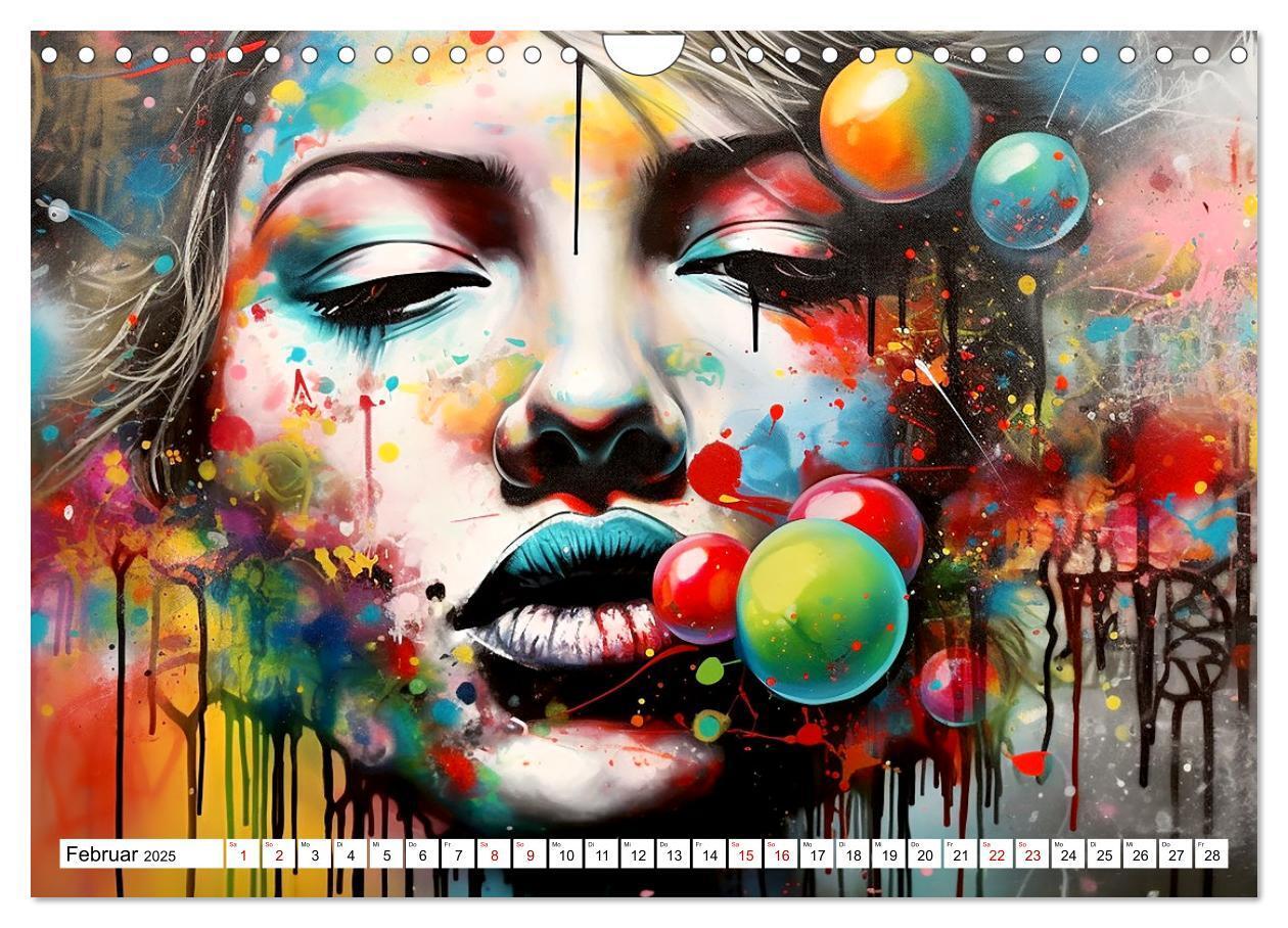 Bild: 9783383847400 | Street Art Graffiti (Wandkalender 2025 DIN A4 quer), CALVENDO...