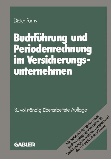 Cover: 9783409828123 | Buchführung und Periodenrechnung im Versicherungsunternehmen | Farny