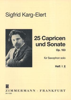 Cover: 9790010172903 | 25 Capricen und Sonate | Heft 2. op. 153. Saxophon., Dt/engl/frz