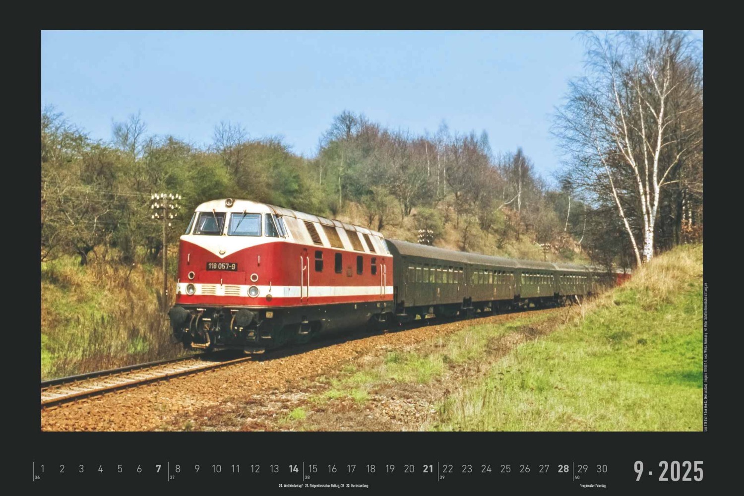 Bild: 4251732342203 | Alpha Edition - Eisenbahn-Nostalgie 2025 Bildkalender, 49,5x33cm,...