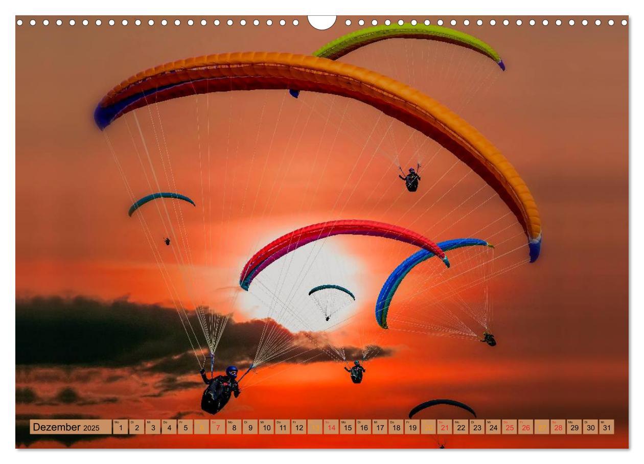 Bild: 9783435591367 | Frei sein - Paragliding (Wandkalender 2025 DIN A3 quer), CALVENDO...