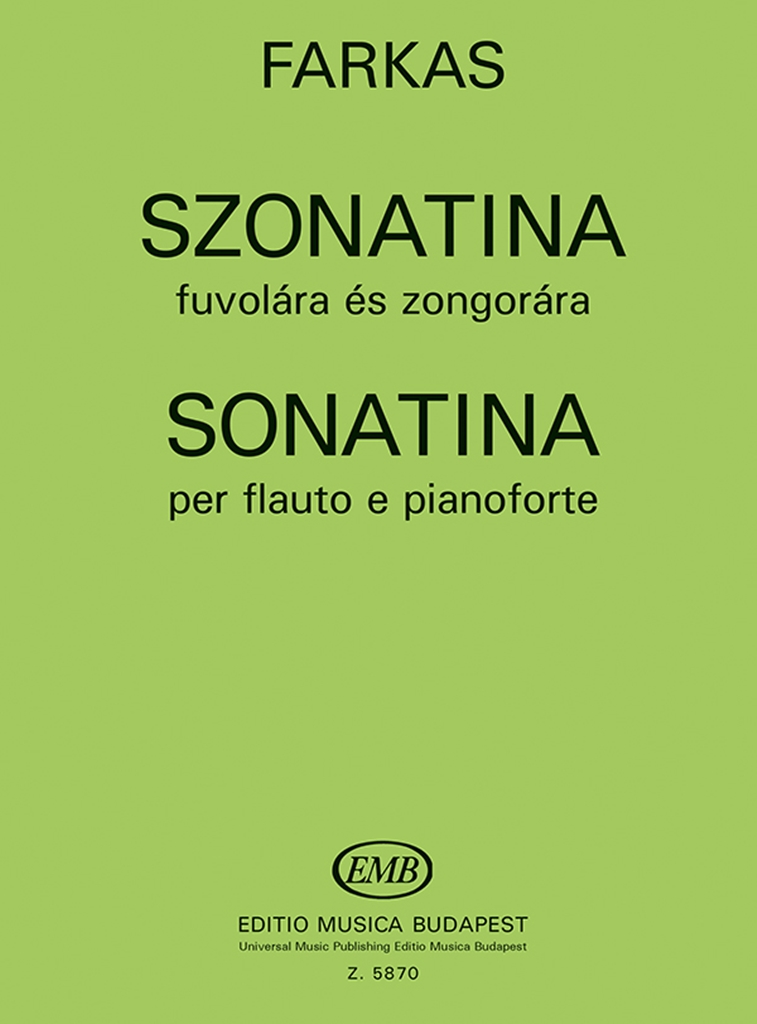 Cover: 9790080058701 | Sonatine | Ferenc Farkas | Buch | Editio Musica Budapest