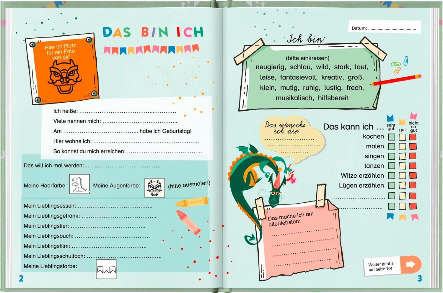 Bild: 4260308344053 | Meine Schulfreunde (Drachen) | Pattloch Verlag | Notizbuch | 64 S.