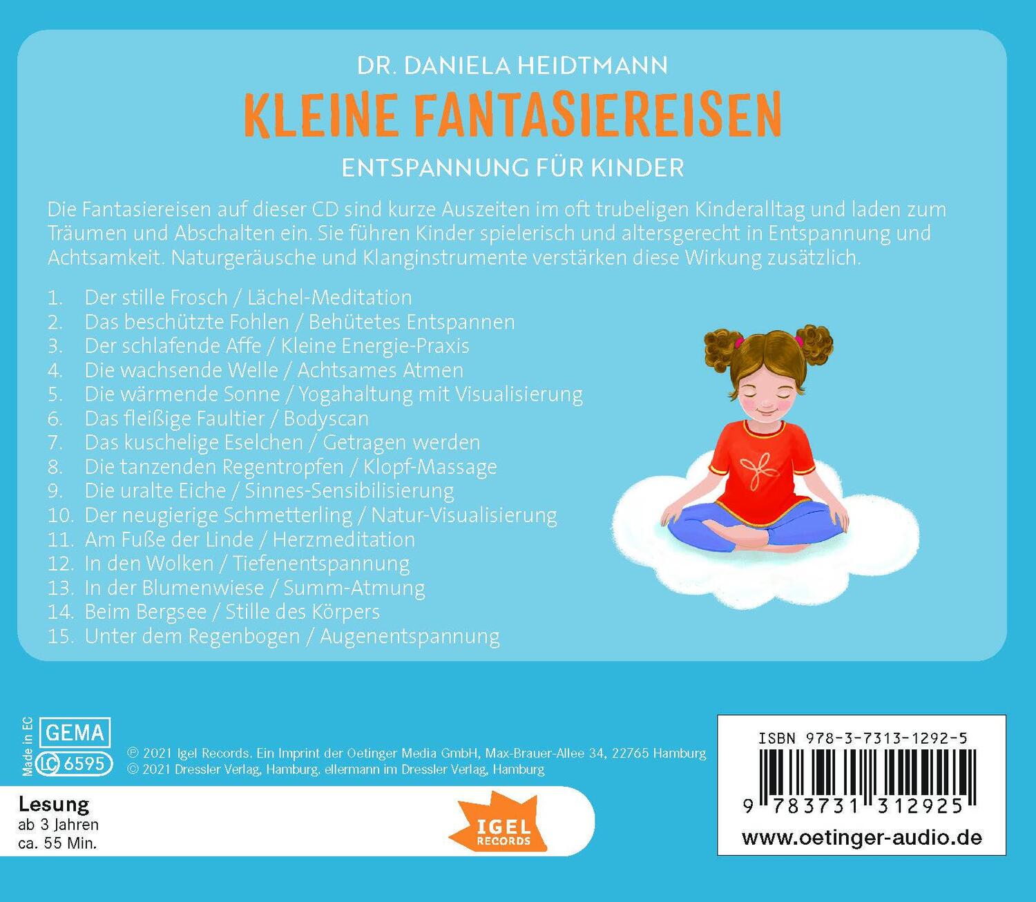 Rückseite: 9783731312925 | FamilyFlow. Kleine Fantasiereisen | Entspannung für Kinder | Heidtmann