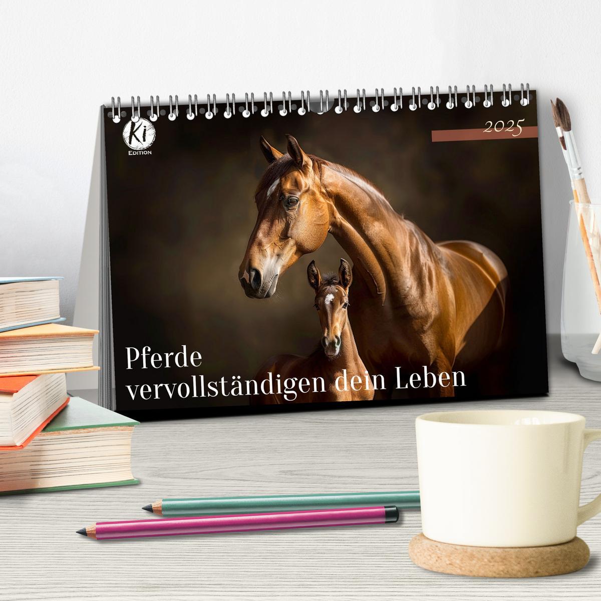 Bild: 9783435941360 | Pferde vervollständigen dein Leben (Tischkalender 2025 DIN A5...