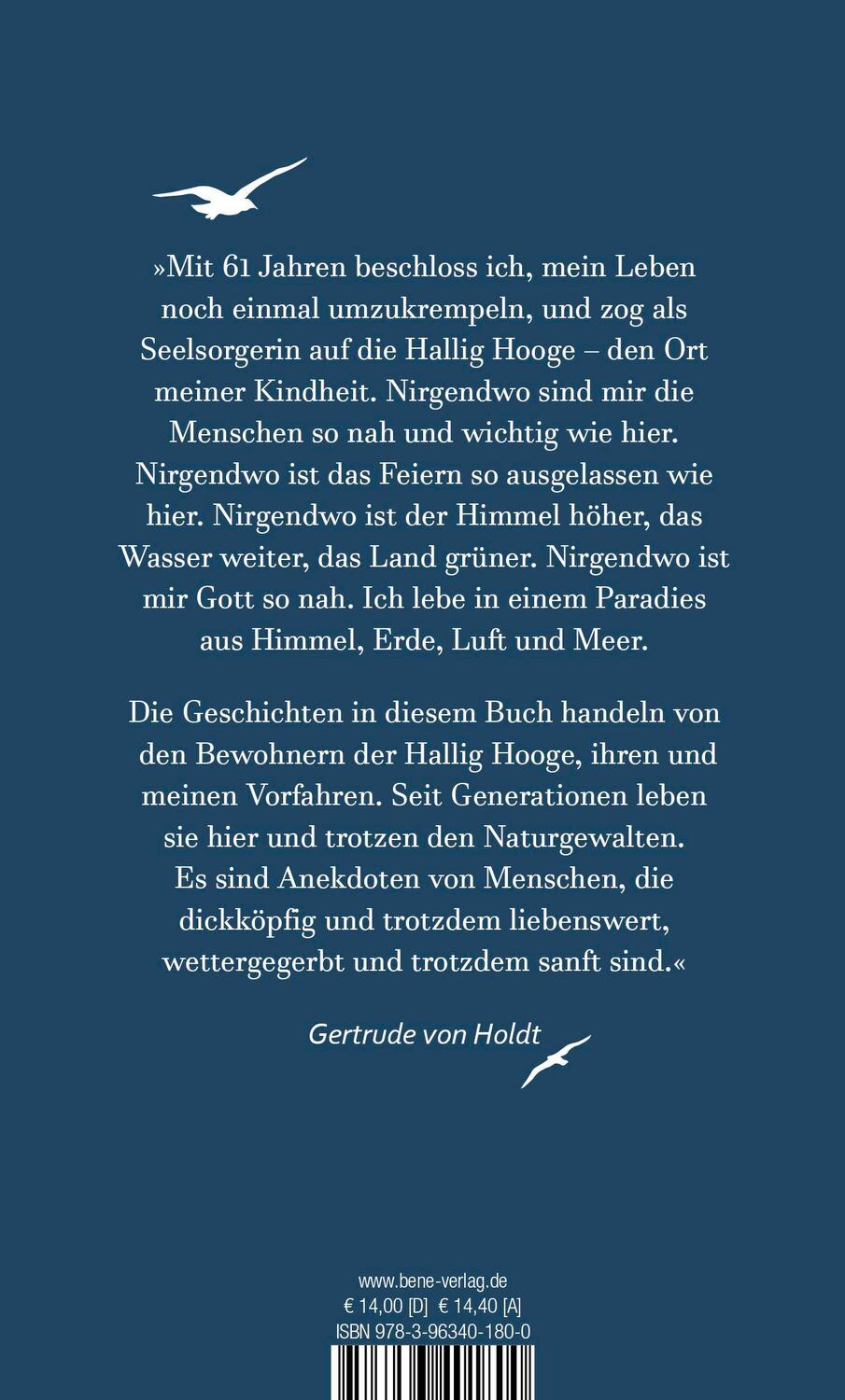 Rückseite: 9783963401800 | Die Halligpastorin | Geschichten zwischen Himmel und Nordsee | Holdt