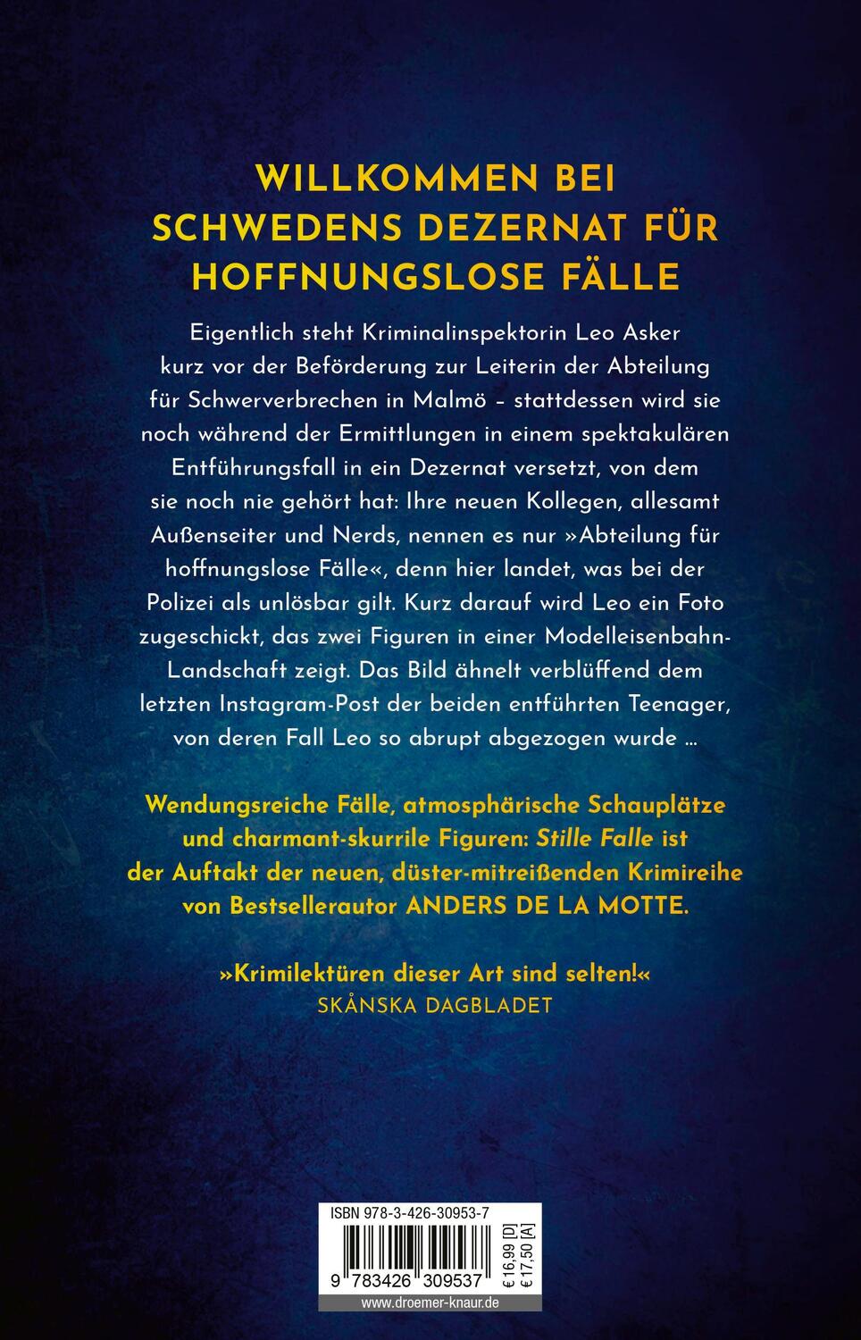 Rückseite: 9783426309537 | Stille Falle | Anders De La Motte | Taschenbuch | 528 S. | Deutsch