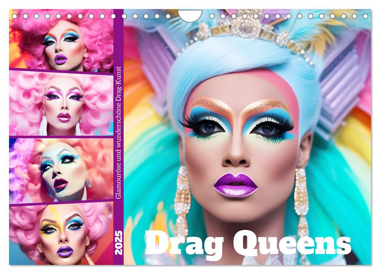 Cover: 9783383859823 | Drag Queens. Glamouröse und wunderschöne Drag-Kunst (Wandkalender...