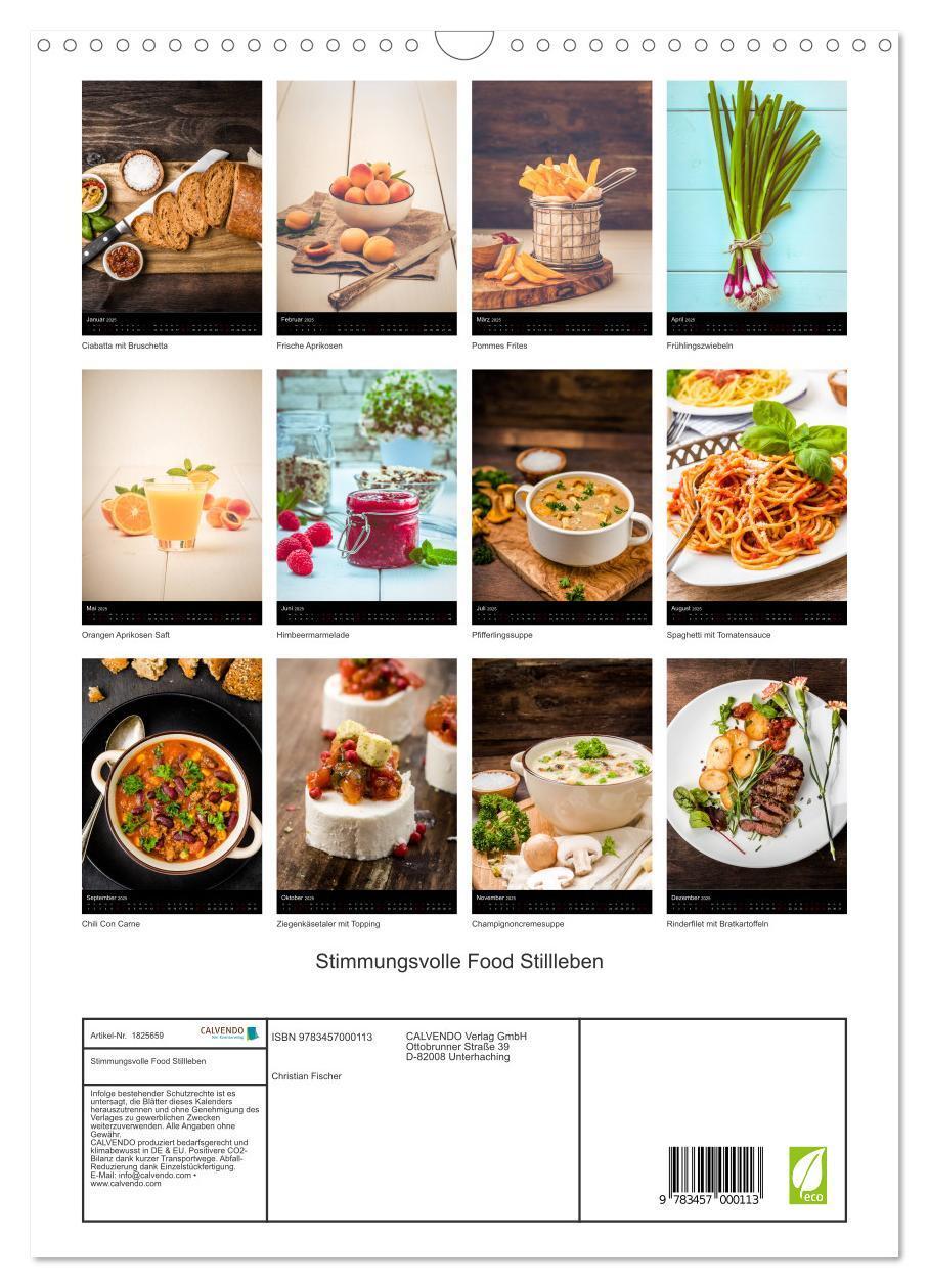 Bild: 9783457000113 | Stimmungsvolle Food Stillleben (Wandkalender 2025 DIN A3 hoch),...