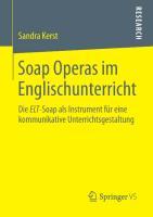 Cover: 9783658023751 | Soap Operas im Englischunterricht | Sandra Kerst | Taschenbuch | ix