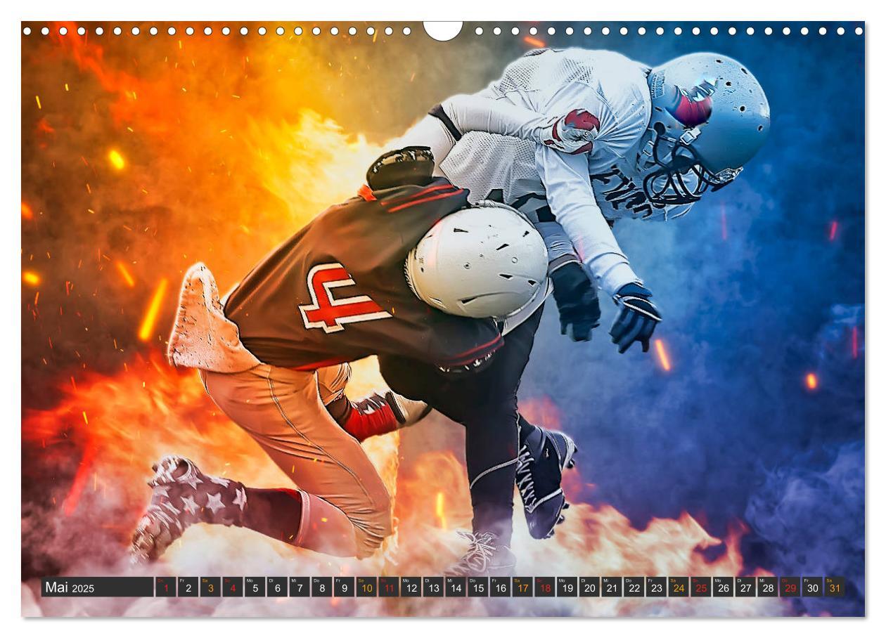 Bild: 9783435154913 | Faszination American Football (Wandkalender 2025 DIN A3 quer),...