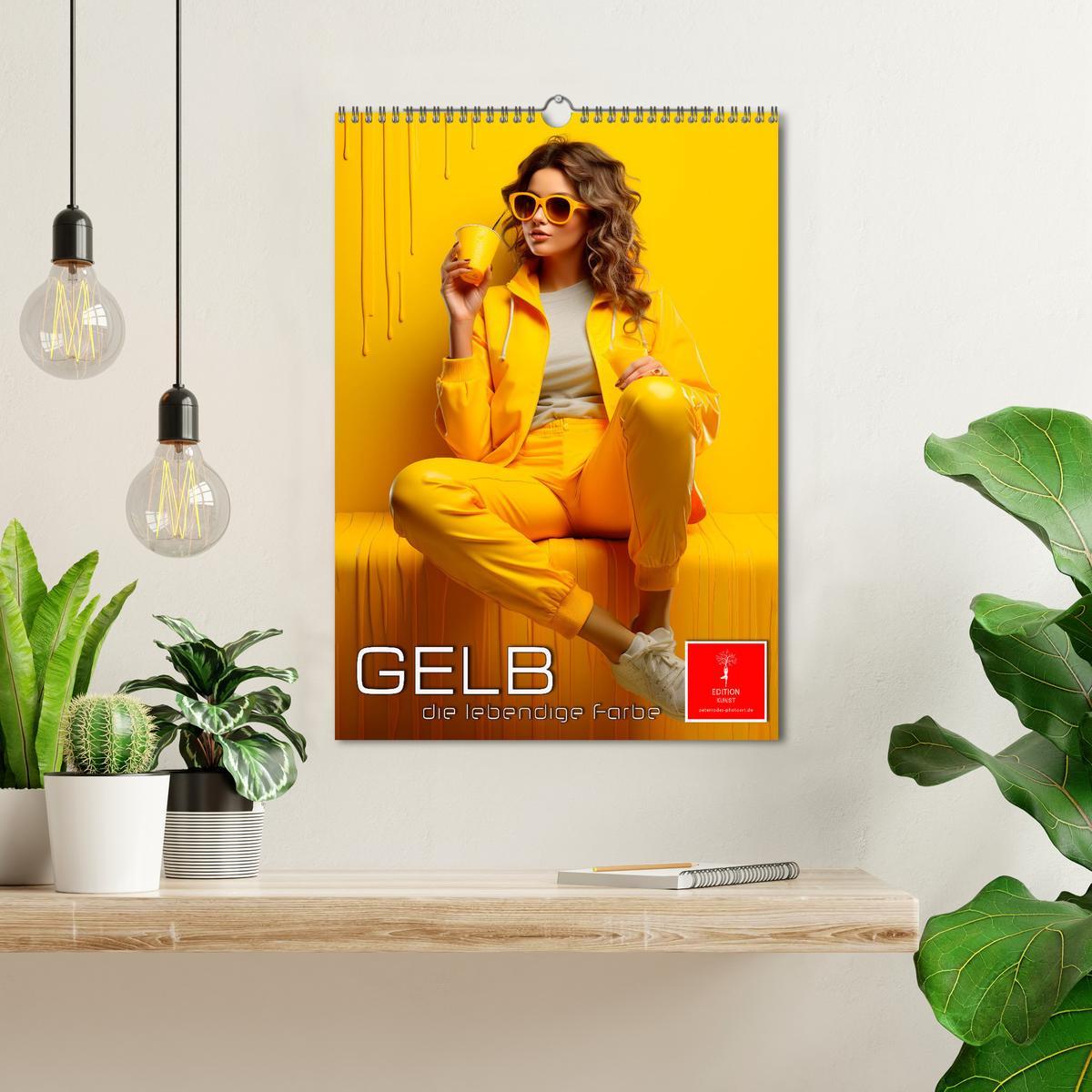 Bild: 9783435854479 | Gelb, die lebendige Farbe (Wandkalender 2025 DIN A3 hoch), CALVENDO...