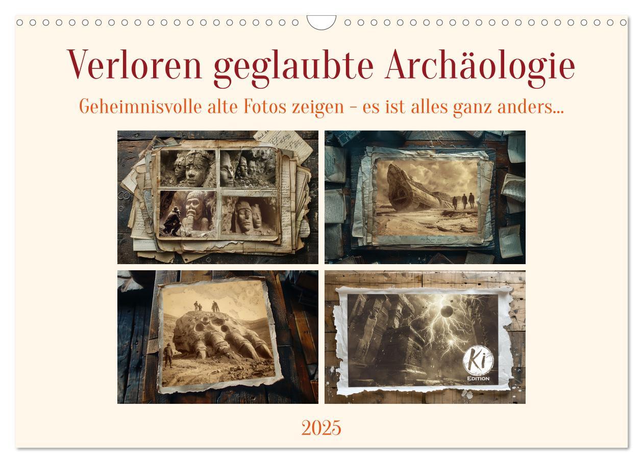 Cover: 9783435428496 | Verloren geglaubte Archäologie (Wandkalender 2025 DIN A3 quer),...