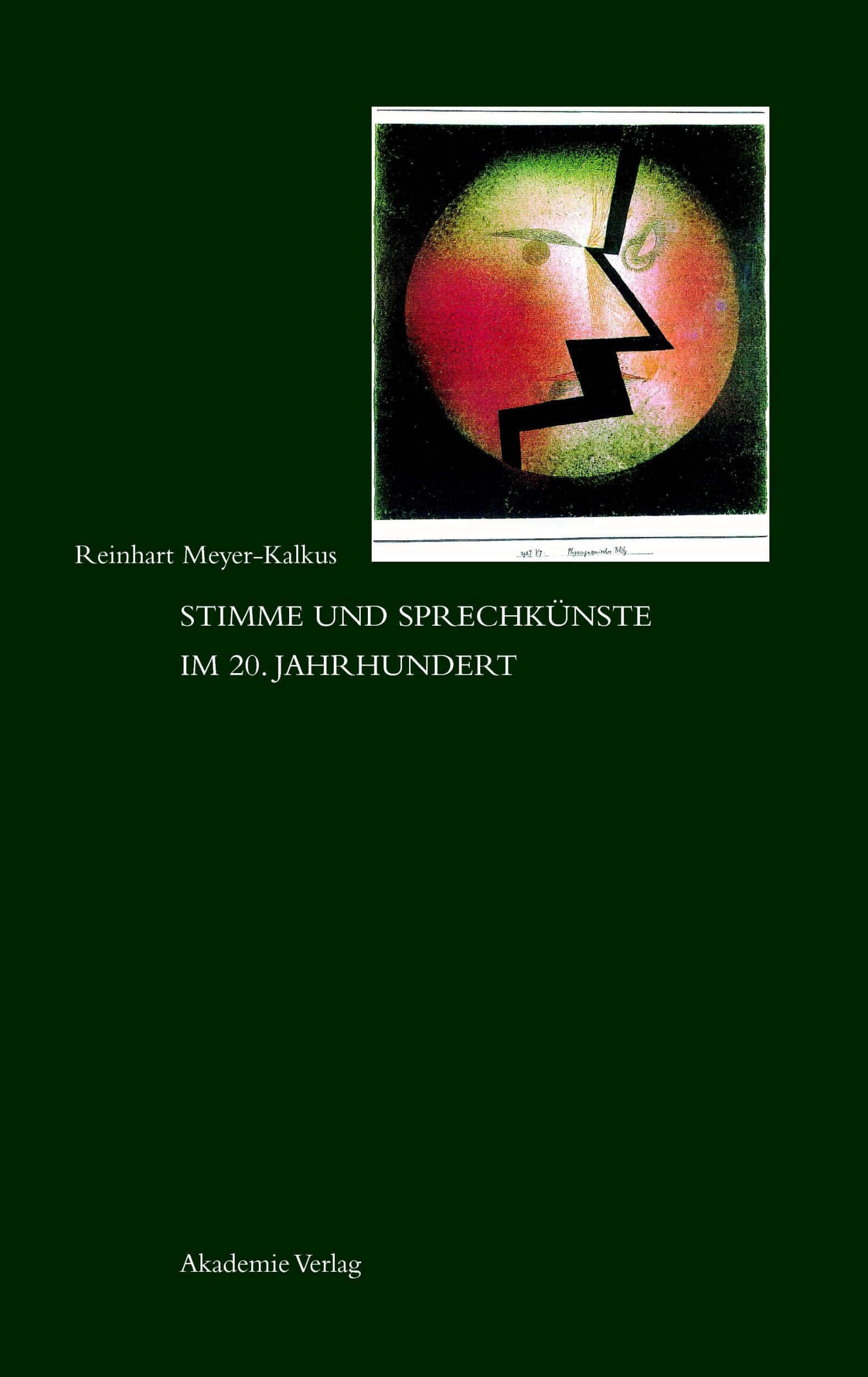 Cover: 9783050035963 | Stimme und Sprechkünste im 20. Jahrhundert | Reinhart Meyer-Kalkus