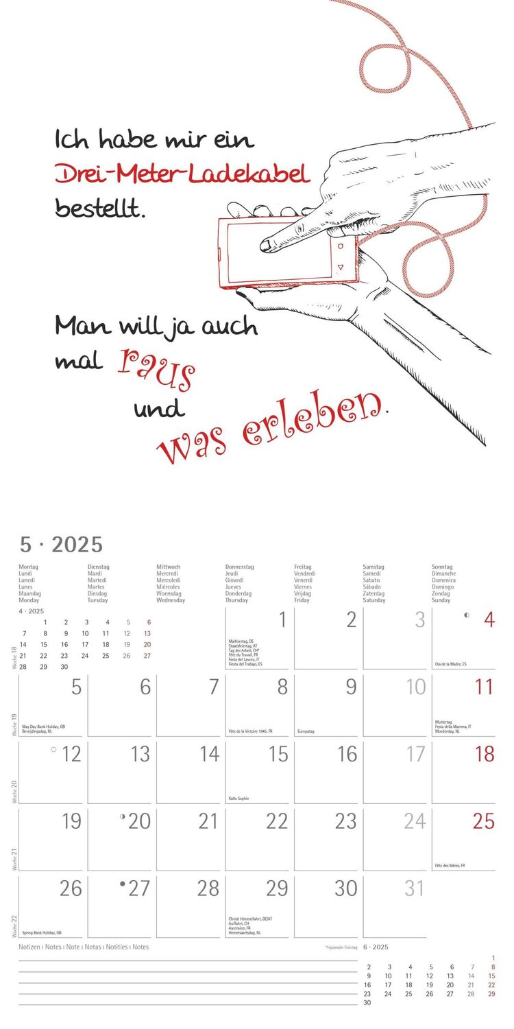 Bild: 4251732343132 | Sprüche 2025 - Broschürenkalender 30x30 cm (30x60 geöffnet) -...