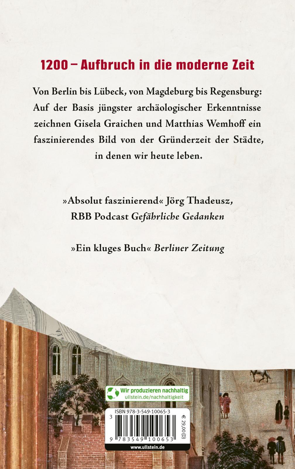 Rückseite: 9783549100653 | Gründerzeit 1200 | Gisela Graichen (u. a.) | Buch | 464 S. | Deutsch