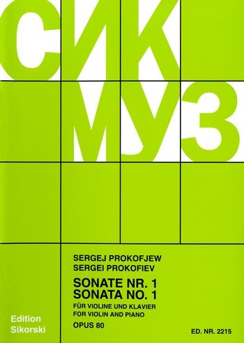 Cover: 9790003017723 | Sonata N. 1 Op. 80 | Sergei Prokofiev | Buch | 1989 | Sikorski Edition