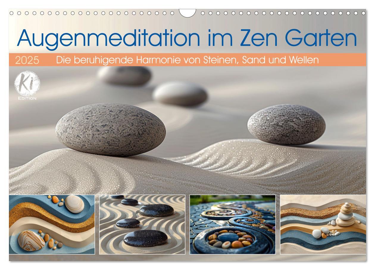 Cover: 9783457137734 | Augenmeditation im Zen Garten (Wandkalender 2025 DIN A3 quer),...