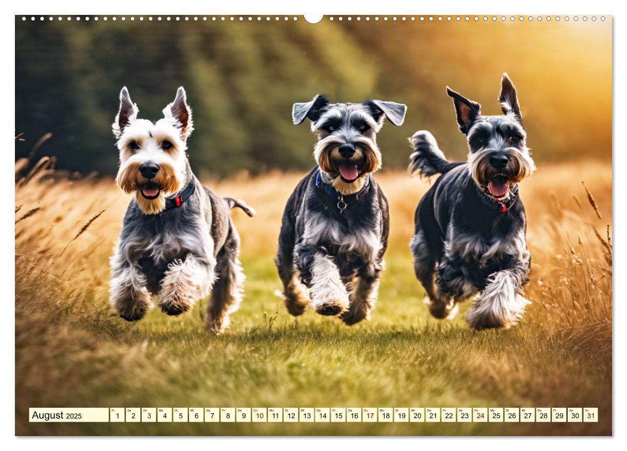 Bild: 9783457037423 | Schnauzer - vielseitige Allrounder (Wandkalender 2025 DIN A2 quer),...