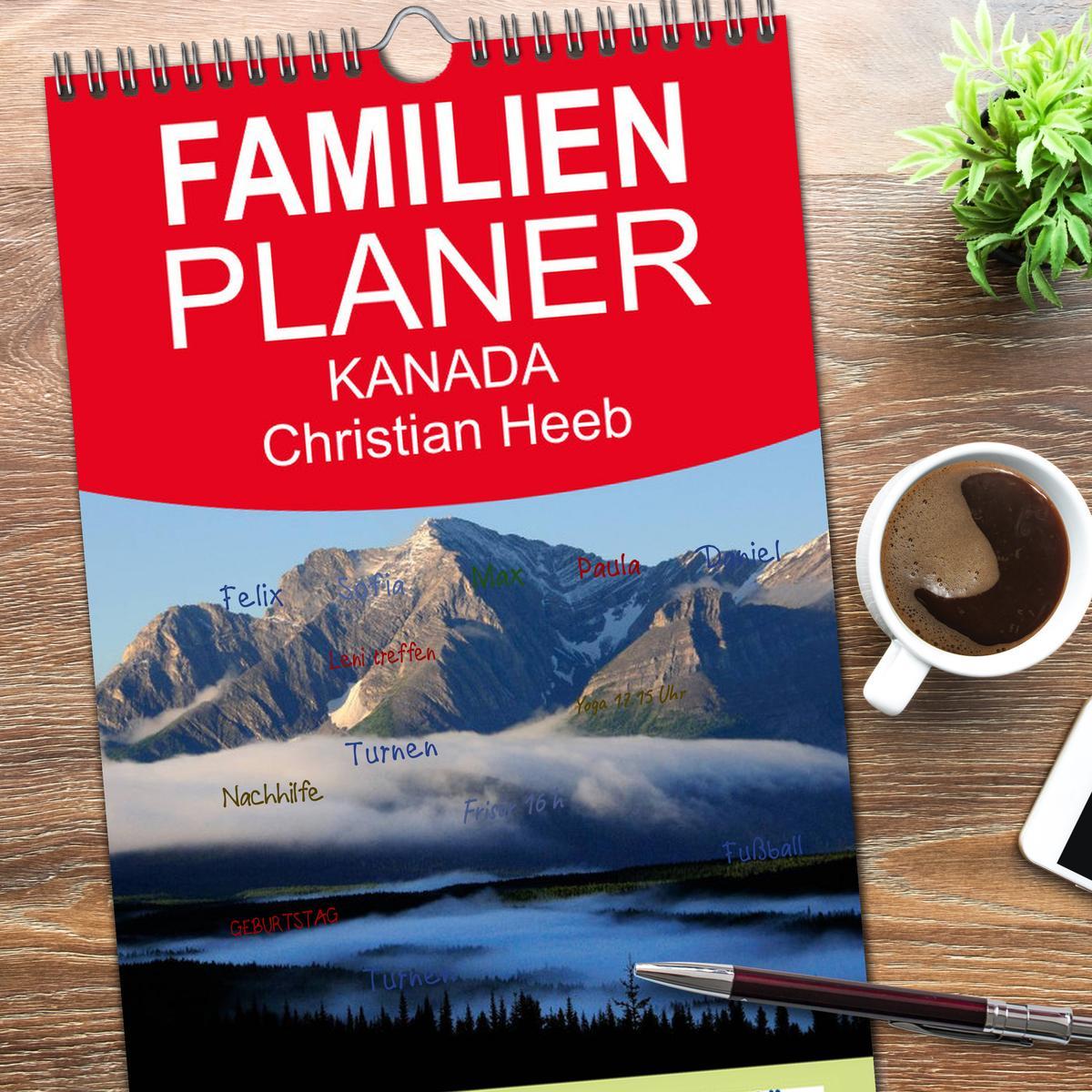 Bild: 9783457113547 | Familienplaner 2025 - KANADA Christian Heeb mit 5 Spalten...