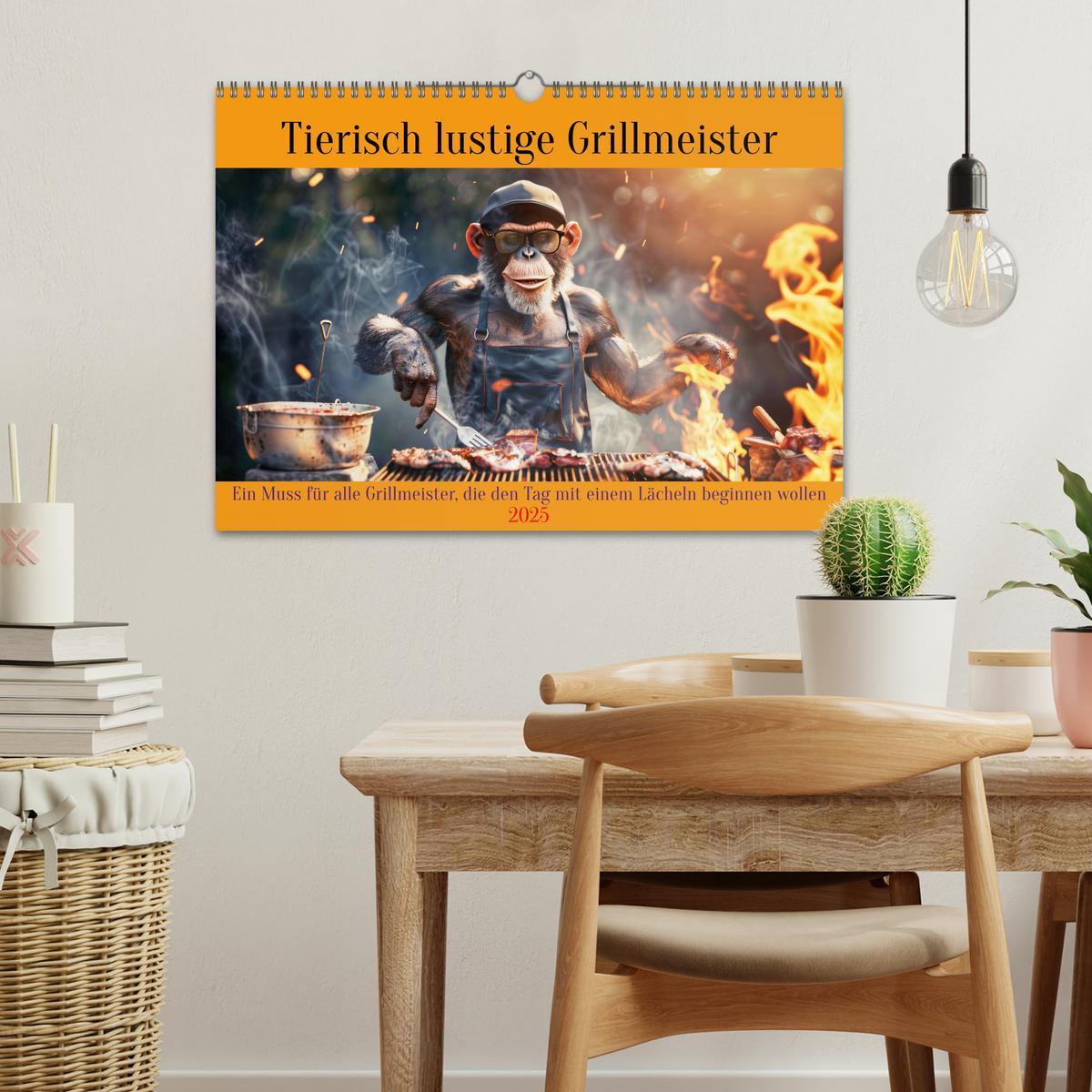 Bild: 9783457168288 | Tierisch lustige Grillmeister (Wandkalender 2025 DIN A3 quer),...