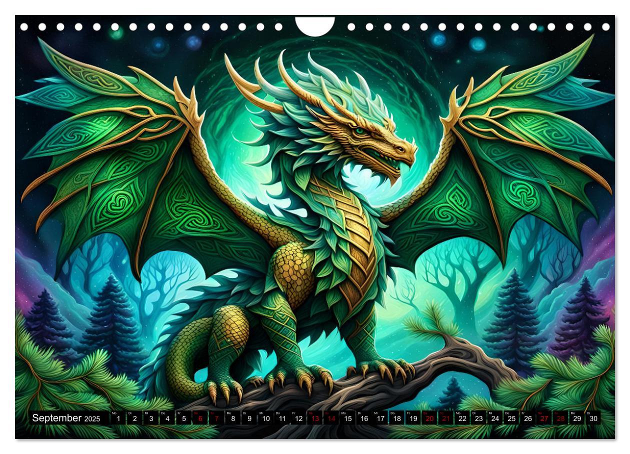 Bild: 9783457238790 | Drachen - Mystische Wesen (Wandkalender 2025 DIN A4 quer), CALVENDO...